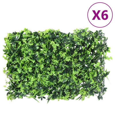 &amp;nbsp;vidaXL Gard din frunze artificiale,&amp;nbsp;6 buc., verde, 40x60 cm foto