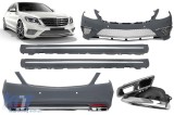 Un pachet de design tip S65 potrivit pentru Mercedes S-Class W222 2013-2017, cu praguri pentru baza lunga Performance AutoTuning