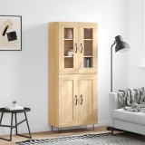 vidaXL Dulap &icirc;nalt, stejar sonoma, 69,5x34x180 cm, lemn compozit
