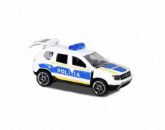 Majorette macheta Dacia Duster Politia Romana, 1:64 foto