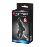 Vibrant Penis - Inel cu vibrații pentru penis, negru, 11.3 cm, Orion