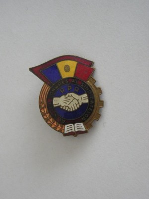 QW9 K 95 - Insigna tematica sindicate - Al IV-lea congres al sindicatelor - RPR foto