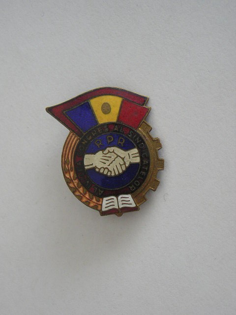 M3 K 95 - Insigna - tematica sindicate - Al IV-lea congres al sindicatelor - RPR