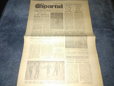 ZIARUL SPORTUL 23 FEBRUARIE 1985 foto