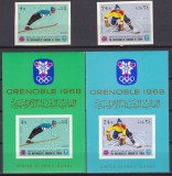 DB1 Yemen 1968 Olimpiada Grenoble 2 x SS NDT + 2 v. NDT MNH, Nestampilat