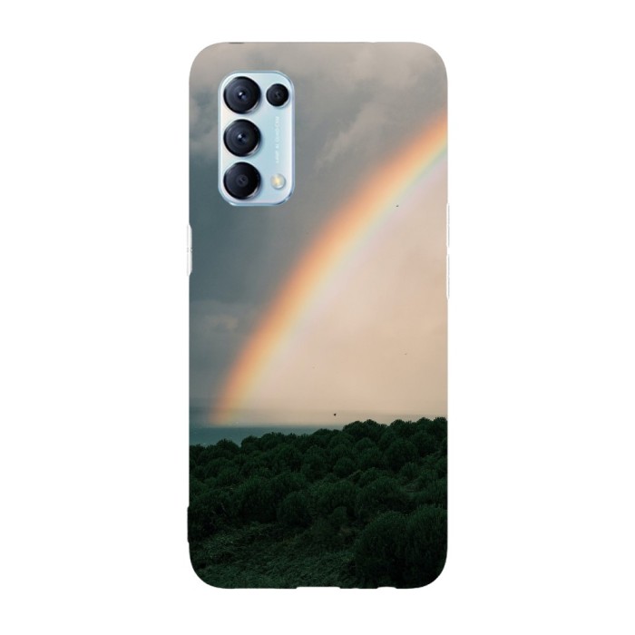 Husa compatibila cu Oppo A74 model Over the rainbow, Silicon, TPU, Viceversa