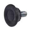 Picior pentru mobila &Oslash; 28 mm, filet M6 x 12 mm, negru, 100 buc / set