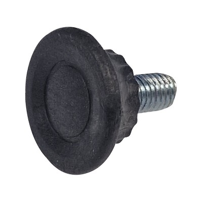 Picior pentru mobila &amp;Oslash; 28 mm, filet M6 x 12 mm, negru, 100 buc / set foto