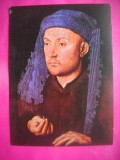 HOPCT 14620 OMUL CU TICHIE ALBASTRA / JAN VAN EYCK [1390-1441 -CP PICTURA -NECIRCULATA