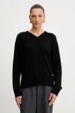 Armani Exchange pulover din amestec de l&acirc;nă culoarea negru, light, XW001335 AF13774