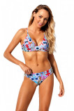 SW1531-1153 Costum de baie din 2 piese cu imprimeu flori tropicale, M, S/M