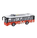 Autobuz cu sunete, lumini si functie usi deschise scara 1:16 rosu