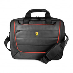 Geanta de umar pentru MacBook/iPad 13&amp;quot; Scuderia Collection, Negru foto