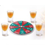 Joc de Baut Ruleta Norocoasa, cu 4 Pahare de Shot, +18 Ani, Rosu Verde