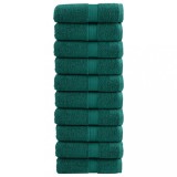 Prosoape de baie premium SOLUND, 10 buc., verde, 30x30 cm, 600 g/m&sup2;