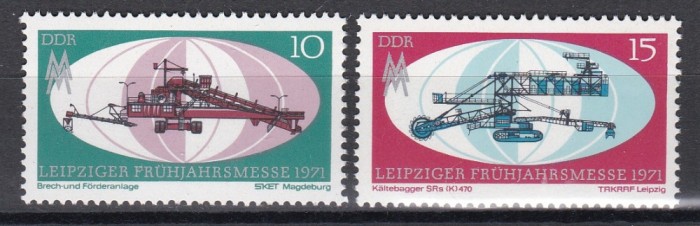 Germania RDG 1971 - T&acirc;rgul de primăvară de la Leipzig, MNH