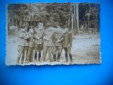 HOPCT 181 C OFITERI MILITARI ROMANIA -FOTOGRAFIE VECHE TIP CP, Romania 1900 - 1950, Sepia, Militar