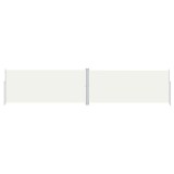 Cumpara ieftin Copertina laterala retractabila, crem, 220x1000 cm