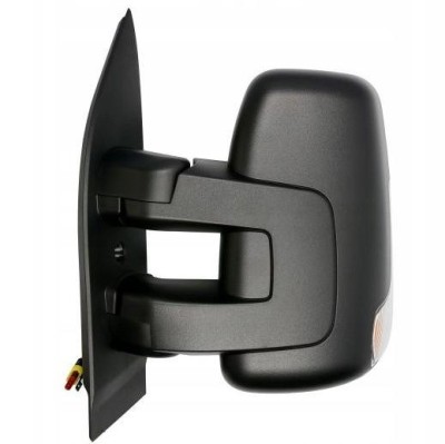 Oglinda exterioara Iveco Daily, 07.2014-, Stanga, reglare manuala; texturat; scurt; geam convex; cromat; senzor temperatura; 4 pini; cu semnalizare, foto