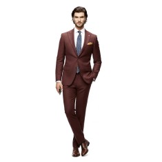 Costum barbati slim grena CTSL23