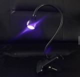 Lampă lanternă LED cu clește, flexibilă cu conector USB, 3V/5V, negru