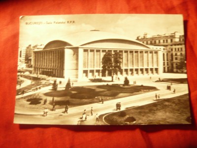 Ilustrata RPR Sala Palatului Bucuresti ,circulat 1962 foto