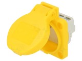 Conector Alimentare AC Galben 250VAC 16A 2P+PE