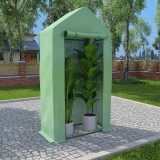 Sera cu cadru din otel, 0,5 m&sup2;, 1 x 0,5 x 1,9 cm GartenMobel Dekor, vidaXL