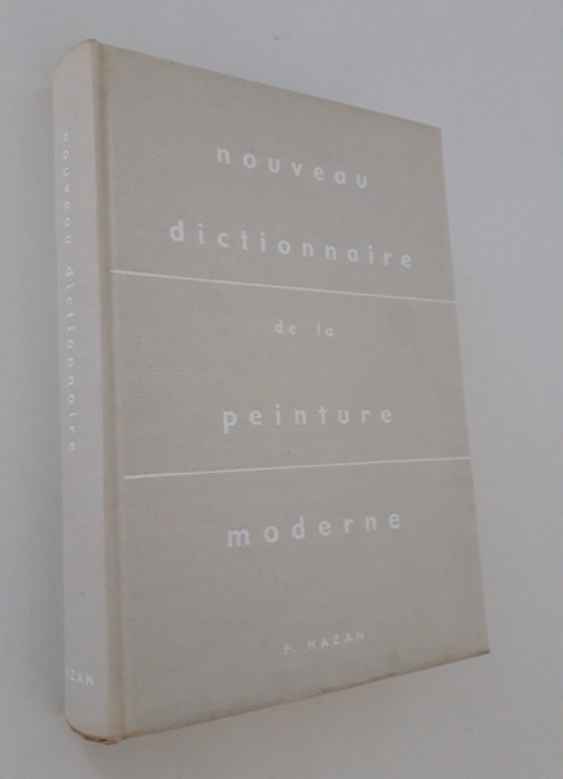 Noul Dictionar de pictura moderna Carte in limba franceza Fernand Hazan