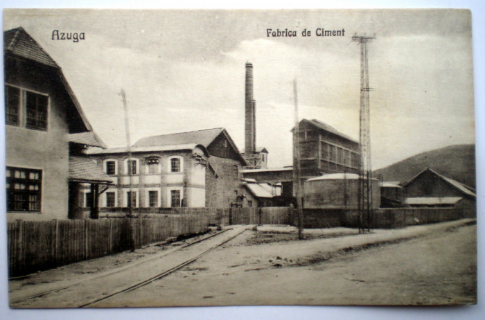 P.072 CARTE POSTALA AZUGA FABRICA DE CIMENT VARIANTA 2