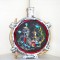 Plosca ceramica email cloisonne, hand made, anii 60 - Libertas, San Marino Italy