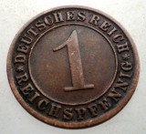 B.177 GERMANIA WEIMAR 1 REICHSPFENNIG 1933 A