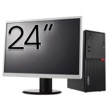 Pachet Calculator Second Hand LENOVO M710T Tower, Intel Core i3-6100 3.70GHz, 8GB DDR4, 256GB SSD, DVD-ROM + Monitor 24&amp;quot; NewTechnology Media