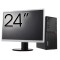 Pachet Calculator Second Hand LENOVO M710T Tower, Intel Core i3-6100 3.70GHz, 8GB DDR4, 500GB HDD, DVD-ROM + Monitor 24&amp;quot; NewTechnology Media