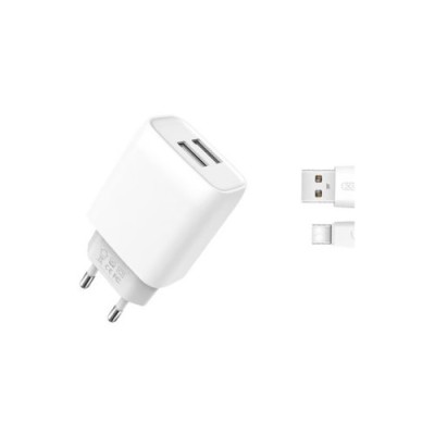Incarcator retea USB Quick Charge QC3.0 18W cu cablu Type-C Cod:XO-L119B Automotive TrustedCars foto