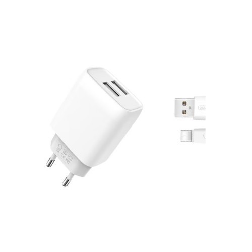 Incarcator retea USB Quick Charge QC3.0 18W cu cablu Type-C Cod:XO-L119B Automotive TrustedCars