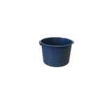 Ciubar Plastic Rotund 25L, 41x26 cm, Galben/Negru - Naveta Multifunctionala, Rezistenta UV, Curatare Usoara