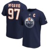 Edmonton Oilers tricou de bărbați Connor McDavid Iconic Name &amp;amp; Number Graphic navy - 3XL, Fanatics Branded