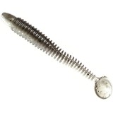 Twister Lunker City Swimming Ribster 4&rdquo; Grub, 216 Silver Flash, 10cm, 10buc/blister
