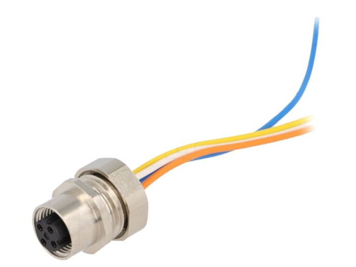 Conector M12 mamă 4 pini cod D