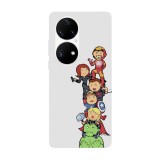 Husa compatibila cu Huawei P40 Pro model Avengers Assemble, Silicon, TPU, Viceversa, Transparent, Carcasa