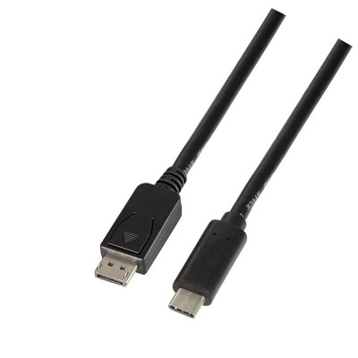 CABLU video LOGILINK, adaptor USB 3.1 Type-C (T) la DisplayPort (T), 1.8m, rezolutie maxima 4K UHD (3840 x 2160) la 60 Hz, negru, &amp;quot;UA0335&amp;quot; (timbru ver foto