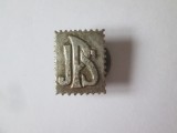 Rara! Insigna colectie JPS din anii 40,dimensiuni:19 x 15 mm