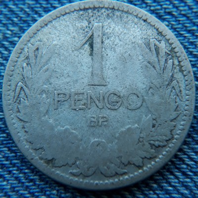 2n - 1 Pengo 1926 Ungaria / argint foto
