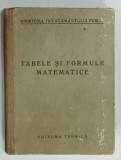TABELE si FORMULE MATEMATICE, 1953