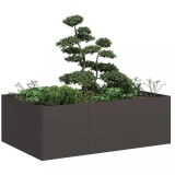 Cumpara ieftin Jardinier negru 120x80x40 cm Oțel
