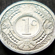 Moneda exotica 1 CENT - ANTILELE OLANDEZE (Caraibe), anul 2005 * cod 975