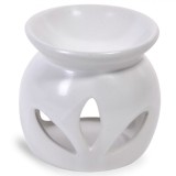 Suport Ulei Parfumat Ceramic, Alb, 7.5x8.5cm