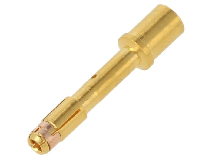 Conector circular, soclu, aurit