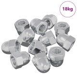 vidaXL Nucă 9574 pcs Argintiu M6 x 10 mm Fier 864603